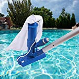 Portable Pool Vacuums Mini Jet Underwater Cleaner with Mesh Bag, Brush Head, Handle, Quick Hose Connector Pool Cleaning Accessories for ...