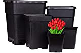 pots de fleurs en plastique 18 litres 30x30x32 cm - pot de plantes pot de fleurs carré pot de plantes ...