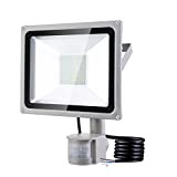 Projecteur 100W Exterieur détecteur de Mouvement 10000LM 6500K Blanc froid Spot à LED Extérieur Lampe de sécurité Etanche IP65 pour ...