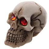 PUCKATOR Figura Tête de mort décorative avec yeux rouges multicolore SK212