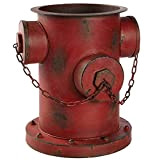 Pureday Flower Pot Pot Hydrant Shabby Chic Rust Optics Fer Environ 35 x 32 x 36cm Rouge