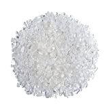 QUUPY Gravier en cristal transparent naturel de forme irrégulière - Pierres décoratives pour la maison ou l'intérieur - 100 g/sac