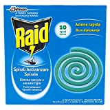 Raid spirales anti-moustiques avec support métallique – 6 boîtes de 10 pièces [60 pièces]