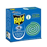 Raid - Spirales Extérieures Anti-Moustiques & Moustiques Tigres - Action Rapide Jusqu'à 6h - 10 Spirales + 1 Socle Métallique