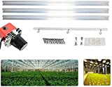 RANZIX 3,3 m Light Mover Rail - Kit de croissance de jardin - Lampe LED pour culture en intérieur - ...