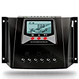 Régulateur de charge solaire 50A 12V 24V 36V 48V Auto 100V PV Régulateurs PWM avec compensation de température
