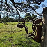 Reiei Grande vache en métal pour décoration murale en fer forgé - Sculpture de vache - Décoration d'extérieur - Pour ...