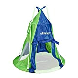 Relaxdays Tente pour balançoire en nid revêtement Housse à suspendre accessoire jardin,bleu-vert, 110 cm