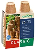 Romberg 10091100 Lot de 26 Pots de Culture Ronds en Coco biodégradables 6 cm