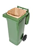 Sacs compostables en papier de 240 litres pour poubelles biologiques, 1 pli, antidéchirure et antihumidité (25 pcs.)