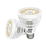 SANSI 15W Ampoule Horticole LED E27 à Plein Spectre pour Plantes Intérieures - 2Pack, 200W Lumière de Culture Plante pour ...