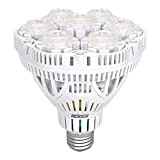 SANSI Ampoule Horticole LED E27 36W à Plein Spectre, 400W Lumière de Culture Plante pour Germination Croissance Floraison des Plantes ...