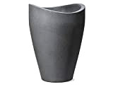 Scheurich 54266 254/54 Wave Globe High Pot de Fleurs Plastique Granit Noir 40 x 40 x 54 cm