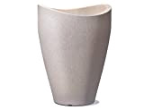 Scheurich 54268 254/40 Wave Globe High Pot de Fleurs Plastique Granit Taupe 30 x 30 x 40 cm