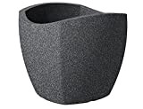 Scheurich 55361 256/50 Wave Globe Cubo Pot de Fleurs Plastique Granit Noir 50 x 50 x 45 cm