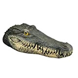 Serria Tête de crocodile flottante - Leurre d'eau Flottant en Crocodile - tête de crocodile en alligator ornement d'étang flottant ...