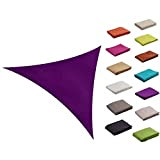 Soclear 10ft*10ft*10ft (3m x 3m x 3m) Violet - Voile d'Ombrage - Toile d'Ombrage - Imperméable - Sun Shade