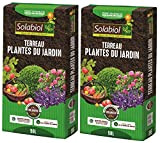 SOLABIOL TERJARDI50 TERREAU Plantes du Jardin 2x50 | L Jusqu'à 5 Mois de Nutrition, Utilisable en Agriculture Biologique