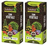 SOLABIOL TERVEG35 Terre VEGETALE 2x35 L | Jusqu'à 5 Mois de Nutrition, Utilisable en Agriculture Biologique