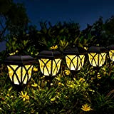 Solpex Lot de 6 lampes solaires d'extérieur à LED étanches pour allées, jardins, allées, allées et allées