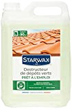 Starwax Destructeur De Dépôts Verts Prêt À L'Emploi - 5L Élimine En Profondeur Les Lichens Et Algues , Vert