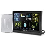 Station météo radio Emos Select avec écran couleur tactile, comprenant un capteur extérieur - température intérieure et extérieure, baromètre, prévisions ...