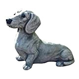 Statue de teckel pour décoration de jardin – Figurines commémoratives de chien, décoration de jardin, de cour, centre de table, ...