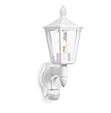 Steinel Luminaire extérieur L 15 S blanc, applique d'extérieur classique, lanterne, max. 60 W, E27, lampe d'extérieur sans détecteur de ...