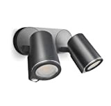 Steinel Projecteur LED Spot Duo SC, GU-10, Orientable, 14,6 W, Bluetooth, Détecteur de Mouvement 90°, Portée 10 m, 1024 Lm