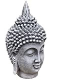 stoneandstyle Tête de Bouddha Shiva en pierre massive résistante au gel env. 8,4 kg