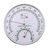 SUCHUANGUANG thermomètre de Sauna boîtier en métal Sauna à Vapeur thermomètre de Salle hygromètre Bain et Sauna intérieur extérieur utilisé ...