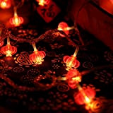 SYJFDC Guirlandes Lumineuses LED Rouge Lanterne Lampe Chaîne De Lampe Chinoise Noeud 50m 400 mémoire légère Huit contrôleur de Fonction ...