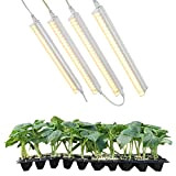 T5 LED élèvent des lumières pour les plantes d'intérieur, 24 W (4 × 6 W) lumière pour plantes à spectre ...