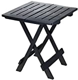 'Table pliante « ADIGE » - Table pour petit jardin ou de camping - Parfaite comme table d’appoint noir