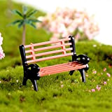 TankMR Accessoires de jardin féérique - Mini banc de jardin miniature - Décoration de jardin - L