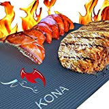 Tapis pour gril Barbecue KONA - Plaques ultra-résistantes et antiadhésives supportant 600 degrés (lot de 2) - Garantie 7 ans