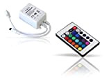 Télécommande de qualité pour rubans LED -72 W - 12 V idéal pour RGB -télécommande avec 24 touches