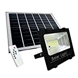 Tempo di Saldi FAR50WSOLAR-N Projecteur à LED SMD Lumière blanche avec panneau solaire, capteur et télécommande, 50 W