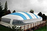 Tente solaire gonflable en TPU pour jacuzzi piscine avec ventilateur et pompe (7 x 5 x 3 m)