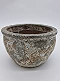 Teramico Bavaria Pot de fleurs, en grès, gris-blanc (Lava), disponible de 20 à 40 cm, résistant au froid, 30 cm, gris(Lava-Earth)