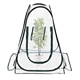 Tesmotor serres de Culture en PVC pour intérieur ou extérieur Mini Serre de Jardin, Petite Couverture Portable pour Plantes de ...