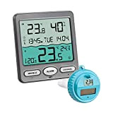 TFA Dostmann Venice Thermomètre de Piscine, 30.3056.10, pour surveiller la température de l'eau de la Piscine, du Bassin ou du ...