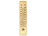 Thermomètre d'ambiance intérieur extérieur, température de -40 °C à +50 °C (bois 220 x 48 x 8 mm)