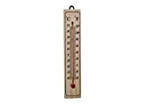 Thermomètre de l'environnement intérieur, thermomètre extérieur, thermomètre en bois, -40 °C--+50 °C (20 x 4 cm)