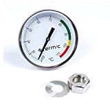 Thermomètre pour Alambic De 1/2" - 20°C à 110 °C pour Condenseur, Fumeur
