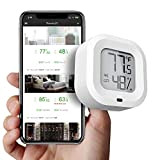 Thermomètre sans fil hygromètre capteur d'humidité de la température intérieure Bluetooth 5.0 moniteur d'humidité de la température avec alertes APP ...