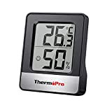 ThermoPro TP49 Petit Hygromètre Numérique Thermomètre Intérieur Thermomètre D'ambiance Moniteur de Température et Humidimètre pour Le Confort du Bureau à ...