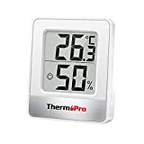 ThermoPro TP49 Petit Hygromètre Numérique Thermomètre Intérieur Thermomètre D'ambiance Moniteur de Température et Humidimètre pour Le Confort du Bureau à ...