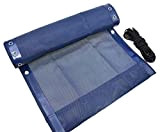 Toile de Rechange Transat avec 4 Remplacement Corde Transat,Kit Remplacement Transat - Bleu 160 x 43 cm