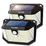 Tolare Lampe Solaire Exterieur, 178 LED Lumière Solaire Extérieure, IP65 Etanche Lampe Solaire avec Détecteur de Mouvement, Éclairage Grand Angle ...